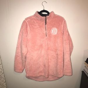 Charles River - Chi Omega fuzzy quarter zip
